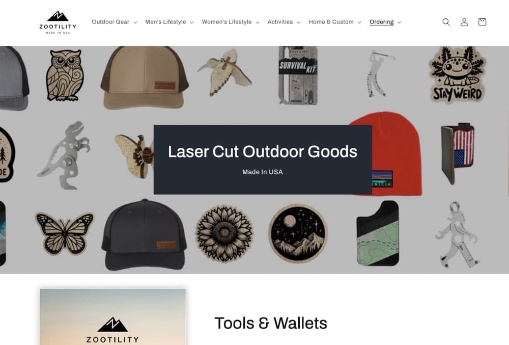 Zootility Co. website